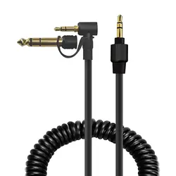 3.5mm To 3.5mm/6.5mm Replacement Aux Audio Cable Compatible with Beats By Dr Dre Pro Detox Edition Headphones for PC MP3 Speaker