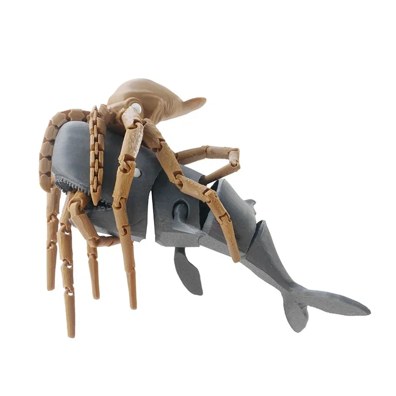 3D Printed Articulated Giant Squid Figure Flexible Tentacle Deep Sea Marine Animal Model Desktop Display Collectible Gift