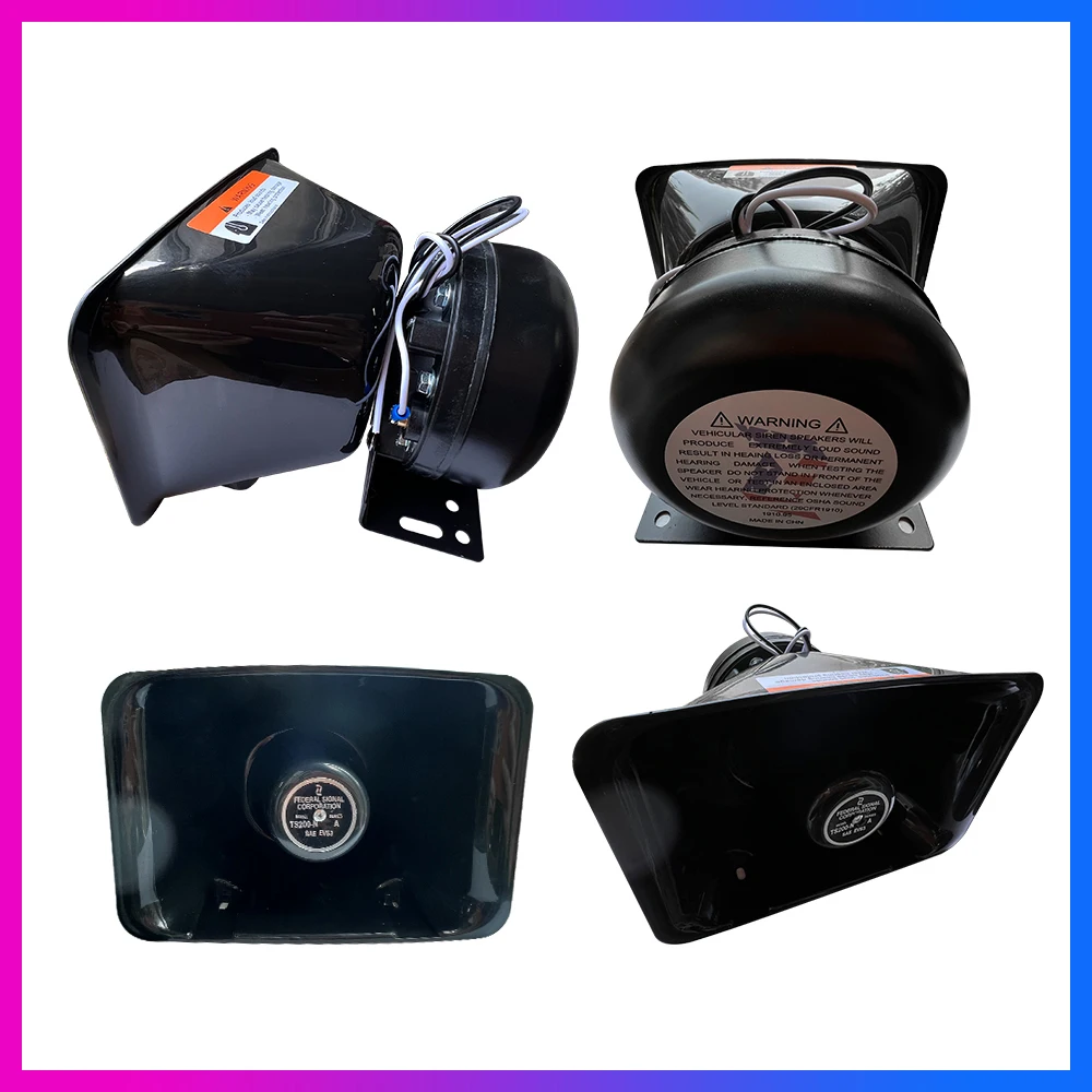 Universal  Loud Alarm Loudspeaker Tone 12V 200W extra thin Loud Speaker for car siren car alarm amplifier Car Waring Horn