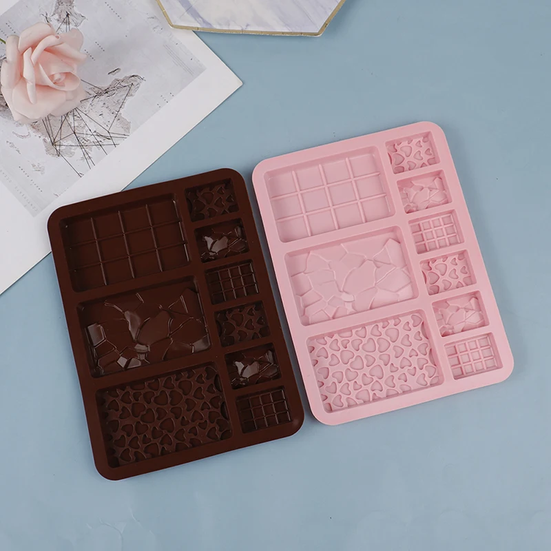 Stampo per cioccolato mattoni strumenti di cottura stampi per dolci in Silicone antiaderente stampi per gelatina