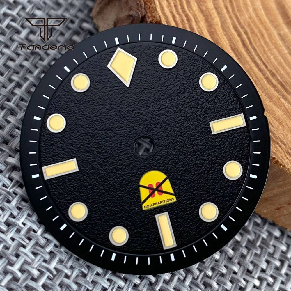 29mm Hallowmas Ghosts Watch Dial Face Fit NH35 NH36 NH38 Automatic Movt Green/Blue Lume for 50-Fathoms Wristwatch Mod Spare Part - Image 2