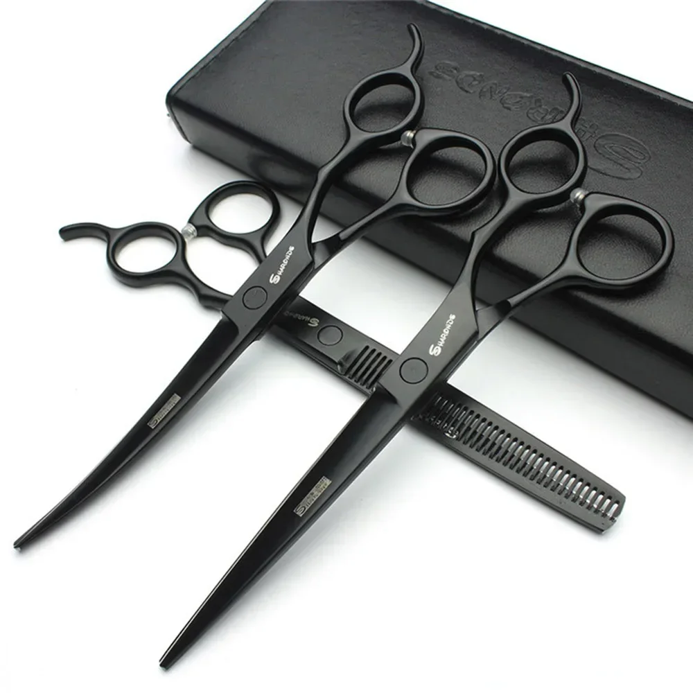 

SHARONDS Hairdressing Professional Scissors 440C Japanese Steel Hairdresser Clippers 7 Inch Thinning Barber Specialized Shears