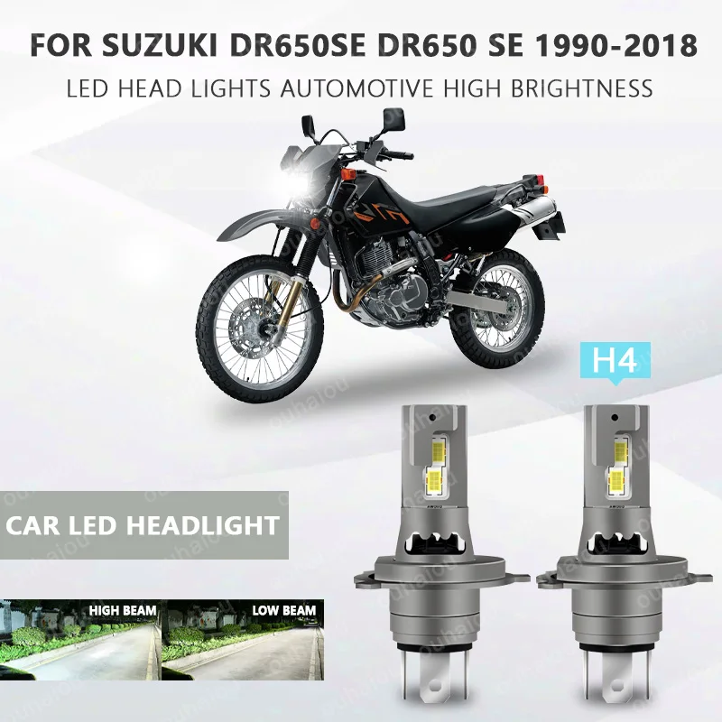 

1pcs H4 HS1 LED motorcycle headlight White 6000lm For Suzuki DR650SE DR650 SE 1990-2010 2011 2012 2013 2014 2015 2016 2017 2018