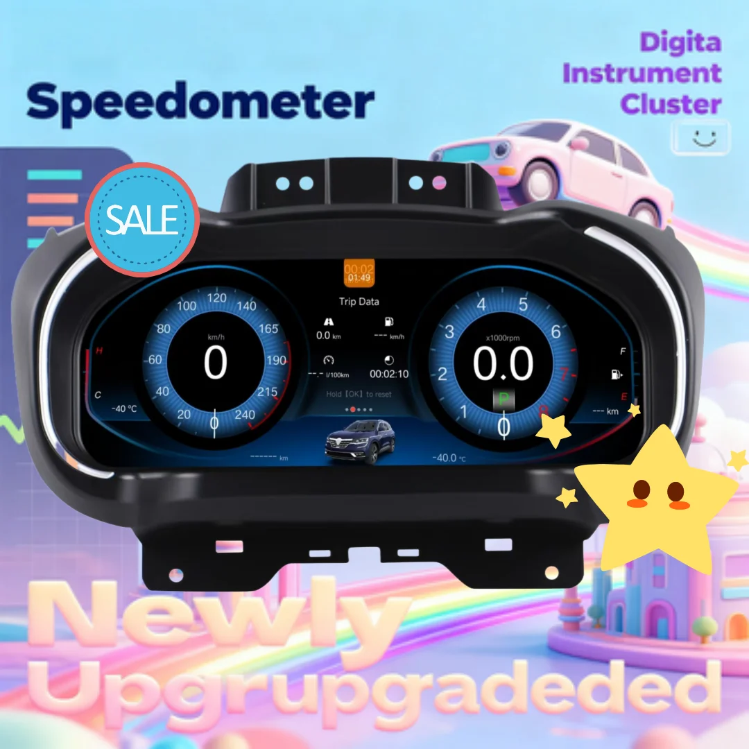 New 12.3 Inch For Renault Megane 4 Samsung Koleos Talisman 2016 2017 2018 2019 Speedometer Digital Cluster Virtual Cockpit  Linu