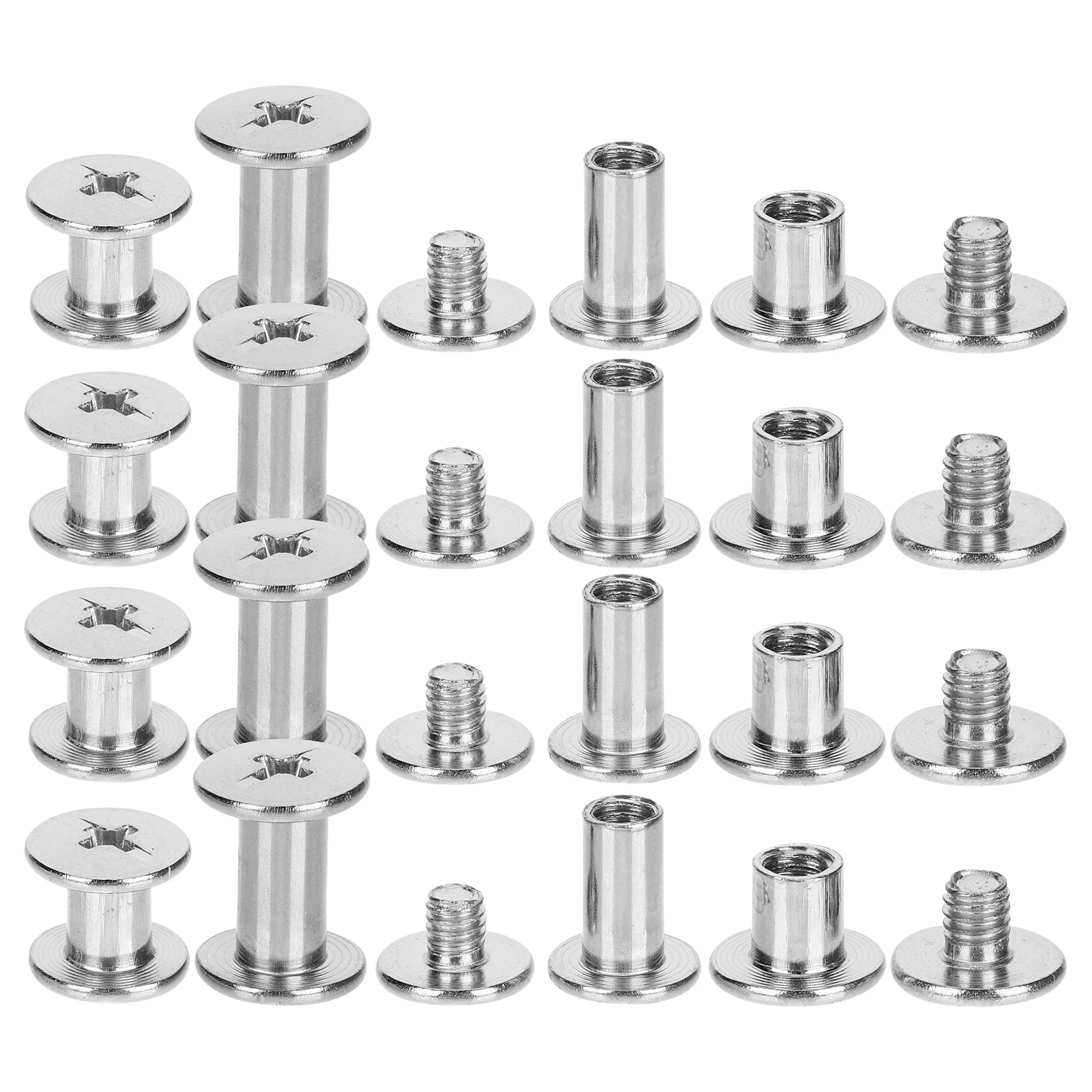 

Carbon Steel Chicago Screws for Scrapbook Binder Photo Albums Plated Surface Reusable Book Binding Hardware