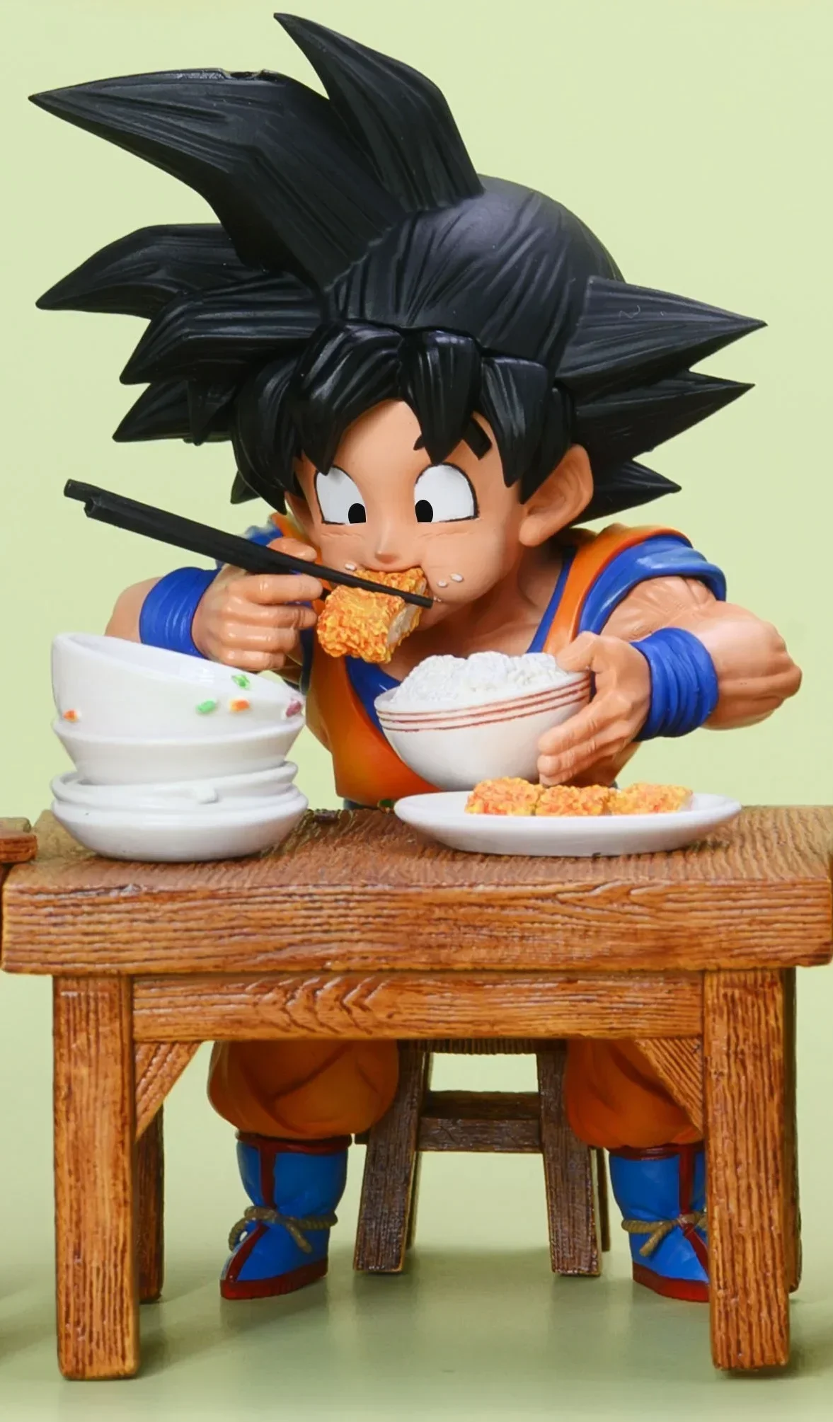 8cm Dragon Ball Z Figures Vegeta Anime Figure Son Goku Figurine Krillin Android 18 Dining Scene Pvc Action Models Kids Toy Gifts