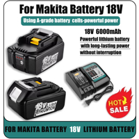 For Makita 18V 6.0Ah rechargeable battery can replace BL830 BL1850 BL1860 compatible wrench DTW700 grinder DTW285