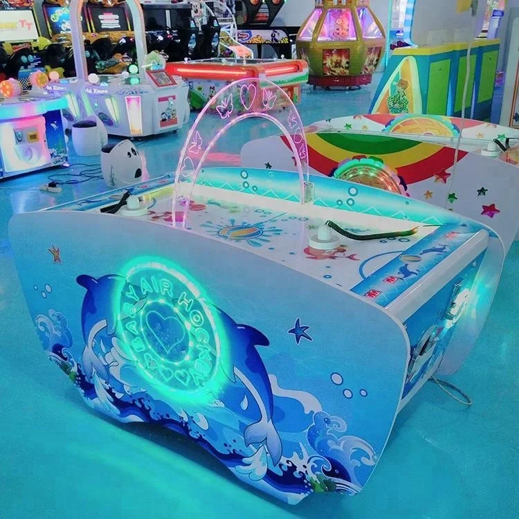 Indoor entertainment ticket sport game machine air hockey for children ice hockey table for kids