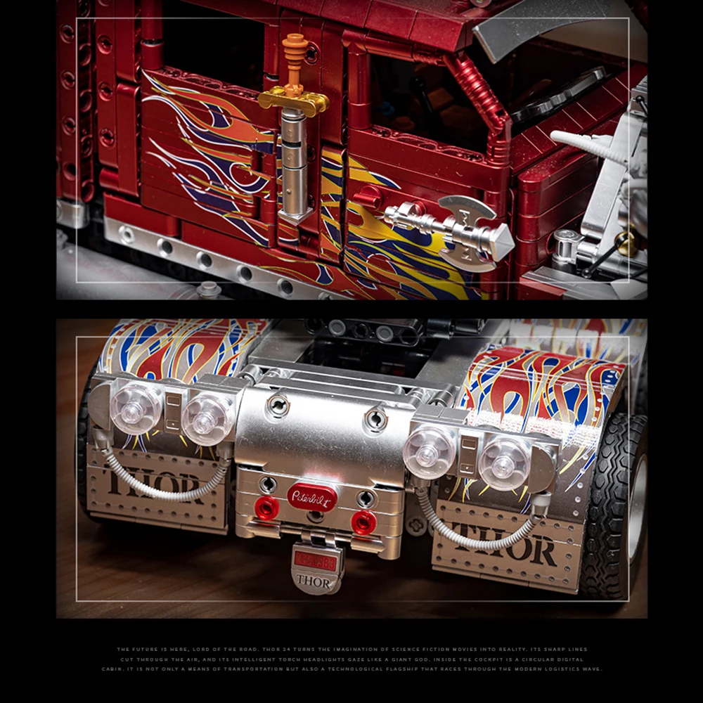 Technologia Mechaniczna Superwóz Klocki Model Edukacyjny Puzzle Zabawka do Składania Pojazd Prezent do Kolekcji i Ekspozycji