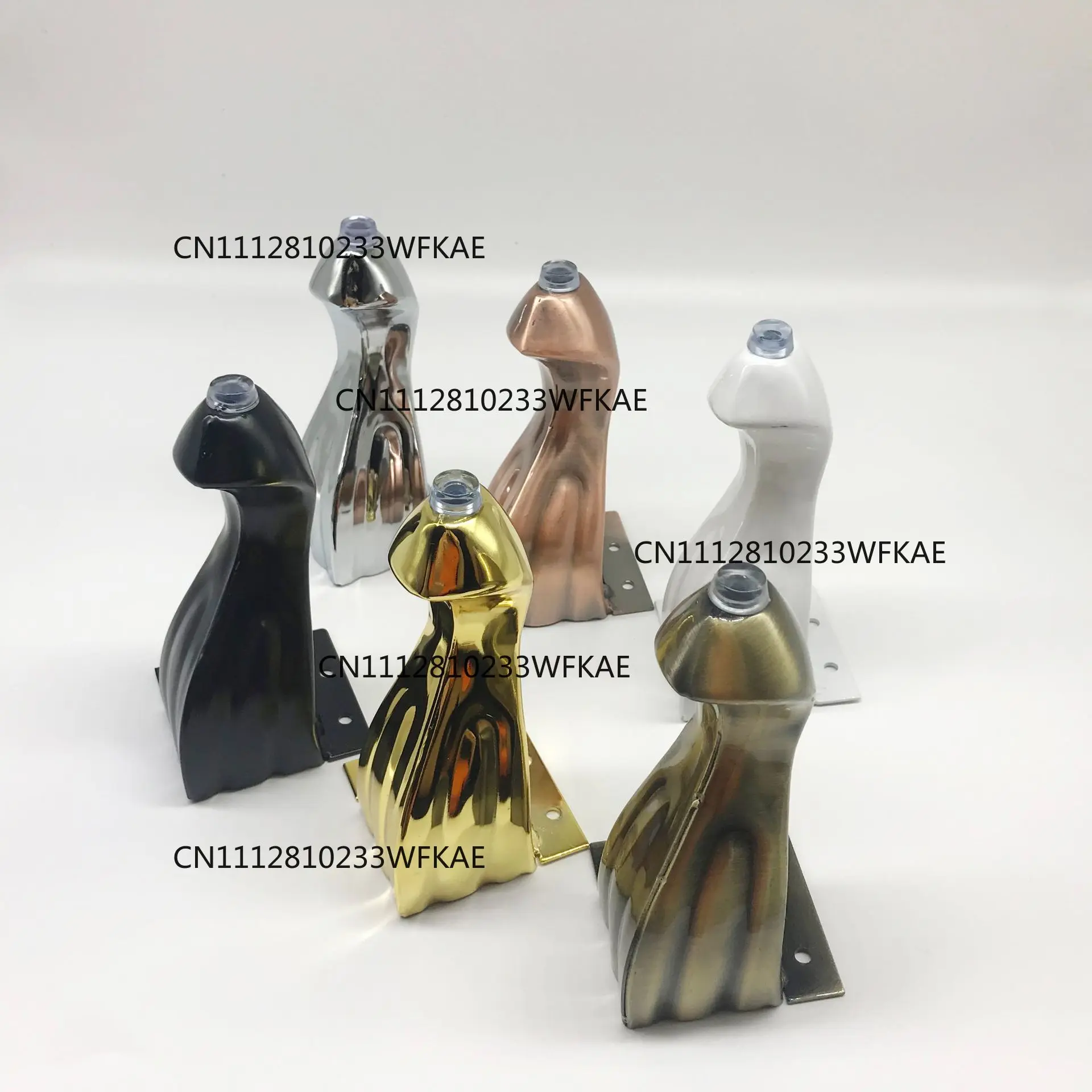 4pcs Metal Furniture Table Legs Hotel Leveling Accessories Iron Metal Non-Slip Modern Cabinet Table Support Furniture Foot