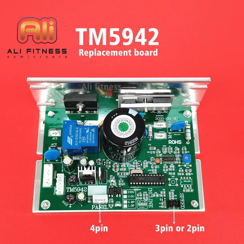 TM5942 Treadmill Motor Controller Motherboard Treadmill Control board Circuit board power supply Driver board MCB LCB Repair