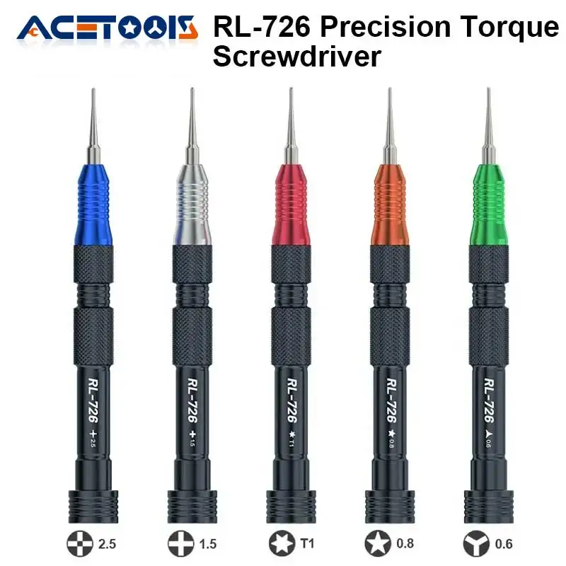 RELIFE RL-726 3D Precision Torque Screw Driver Anti Slip Teeth Screwdriver for iPhone Android phone Disassembly Repair Tools