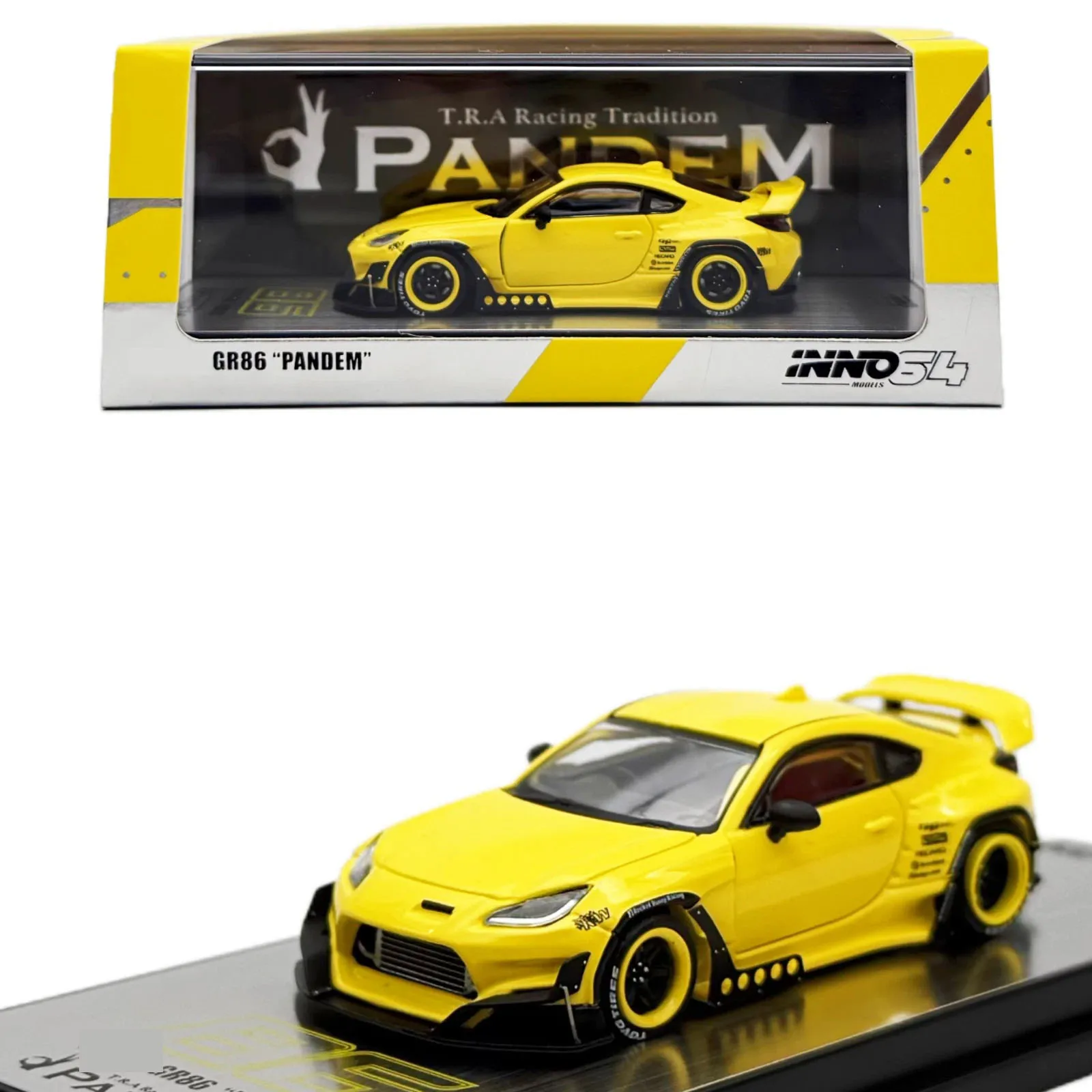 

INNO64 1:64 GR86 Pandem Yellow JDM Diecast Model Car Collection Limited Edition Hobby Toys