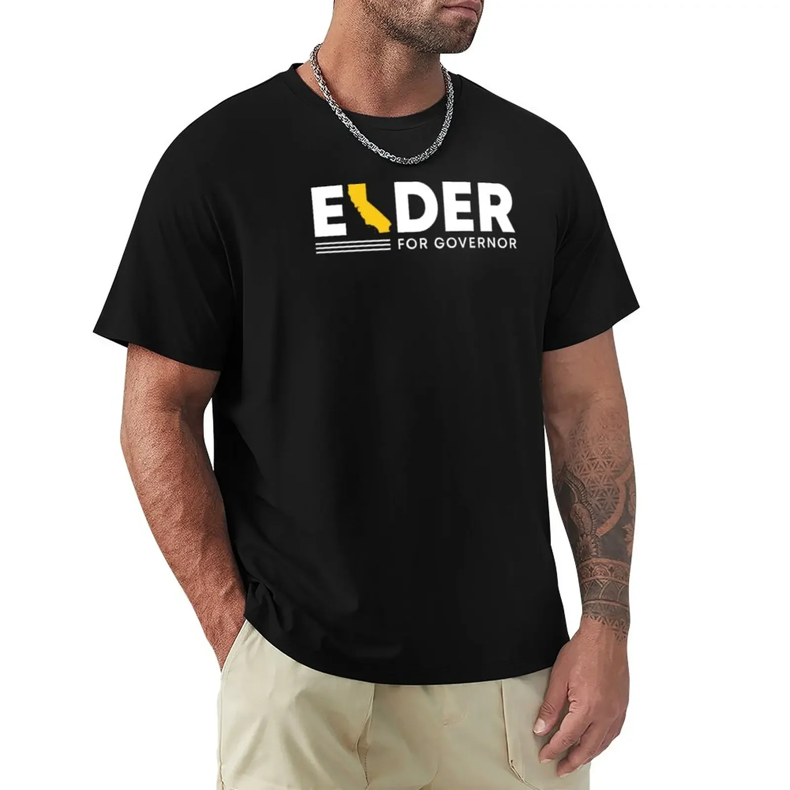 Larry Elder for California Governor T-Shirt tees cute tops mens graphic t-shirts funny