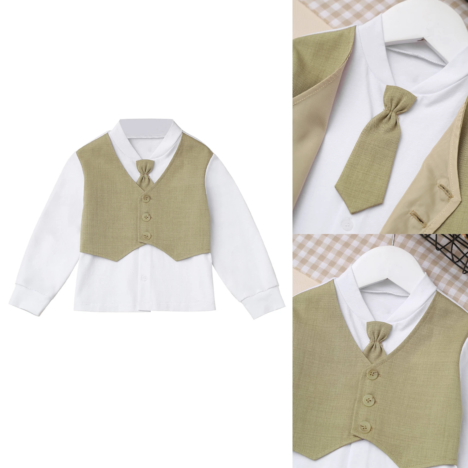 

Infant Baby Boys Gentlemen Suit Cotton Long Sleeve Bow T-shirt Tops with Pants Baptism Banquet Wedding Birthday Party Outfits