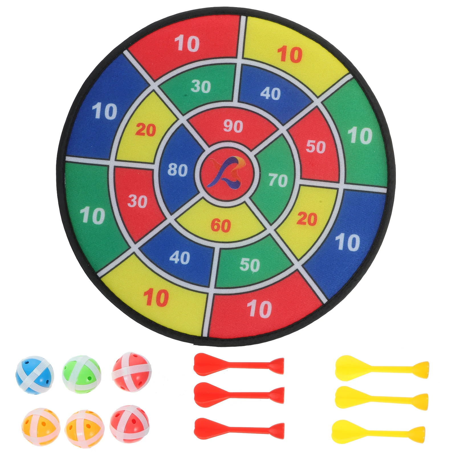

6pcs Dartboard Set 30Cm Soft Colorful Target For Adults Hand-Eye Coordination Practice Game Outdoor Indoor Throw