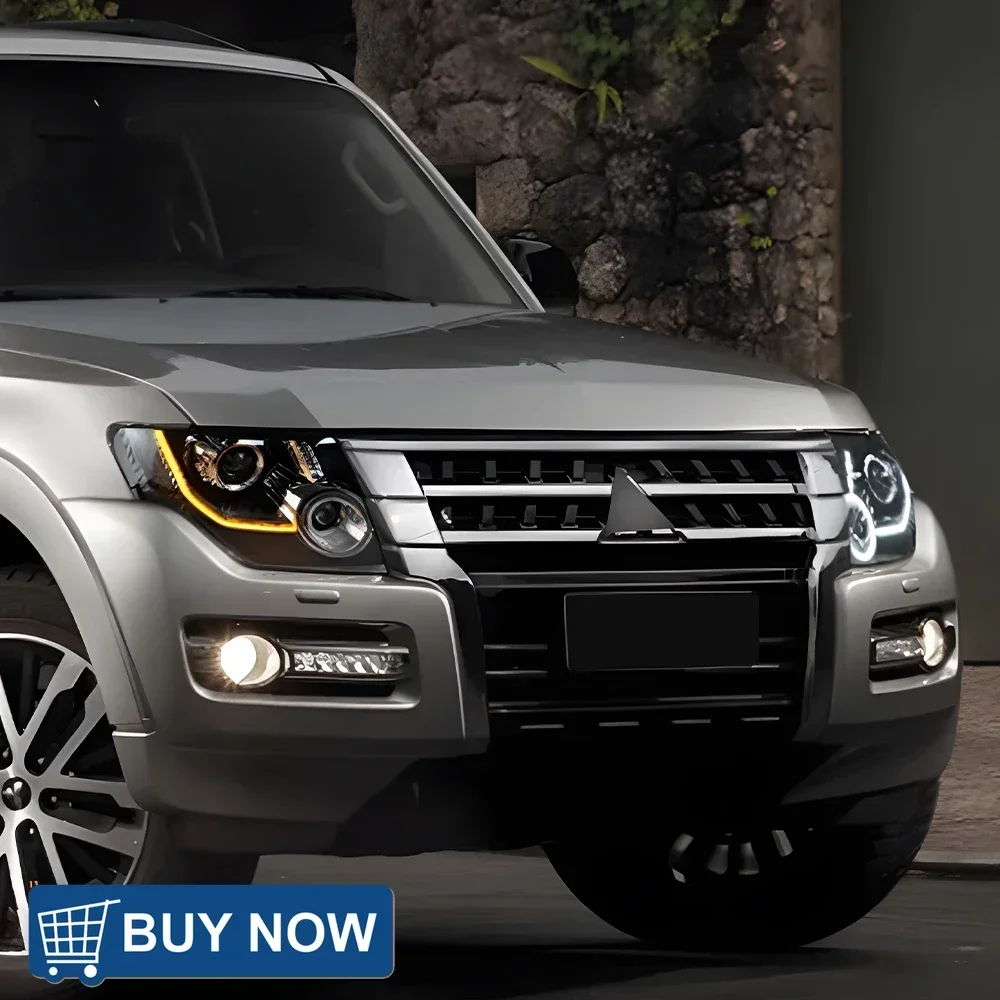 لميتسوبيشي باجيرو V93 V97 2009-2021 LED مجموعة المصابيح الأمامية للسيارات ترقية ديناميكية العارض عدسة مصابيح السيارة اكسسوارات أداة #6
