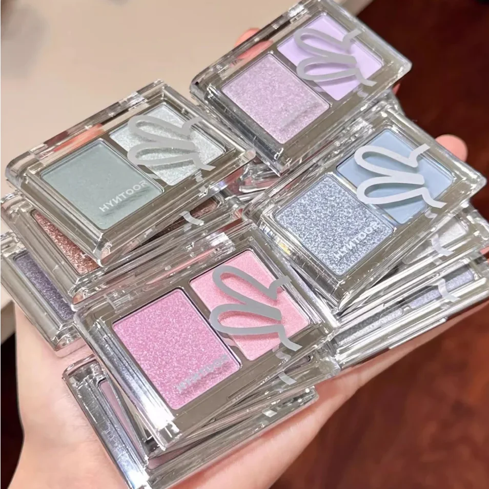 HYNTOOR EYESHADOW DUO 3G Long-lasting Natural Easy to blend High-pigmented Diamond shimmering Eyeshadow