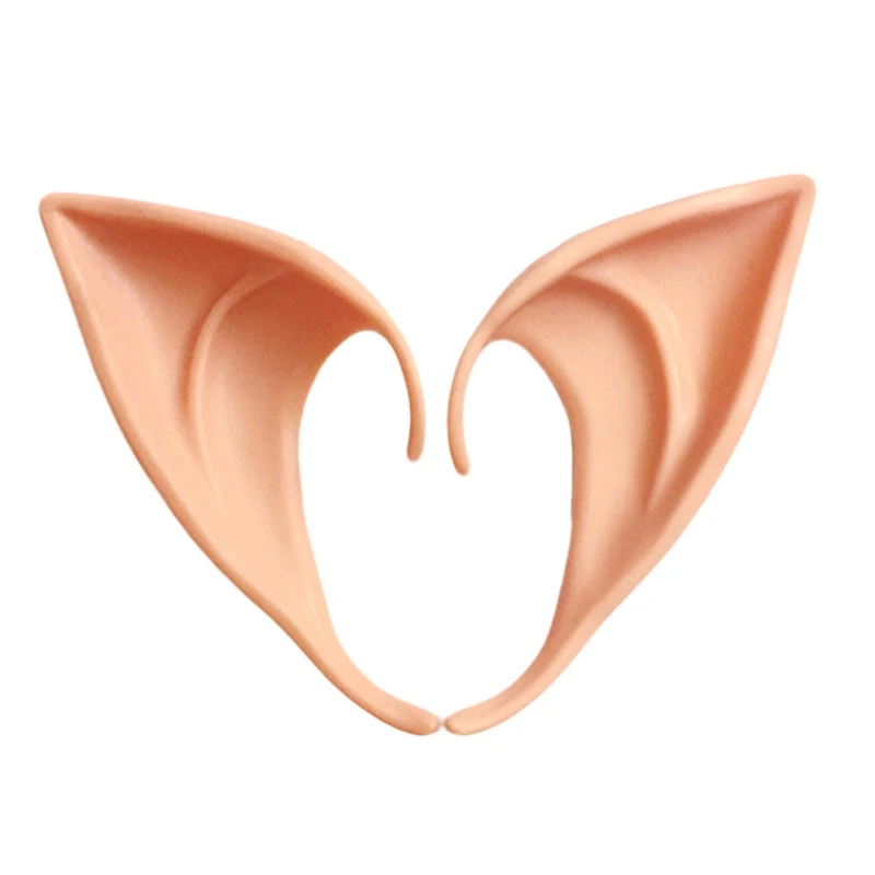 1Pair Halloween Latex Elf Ears Simulation Fairy Angel Dress Up Cosplay Costume