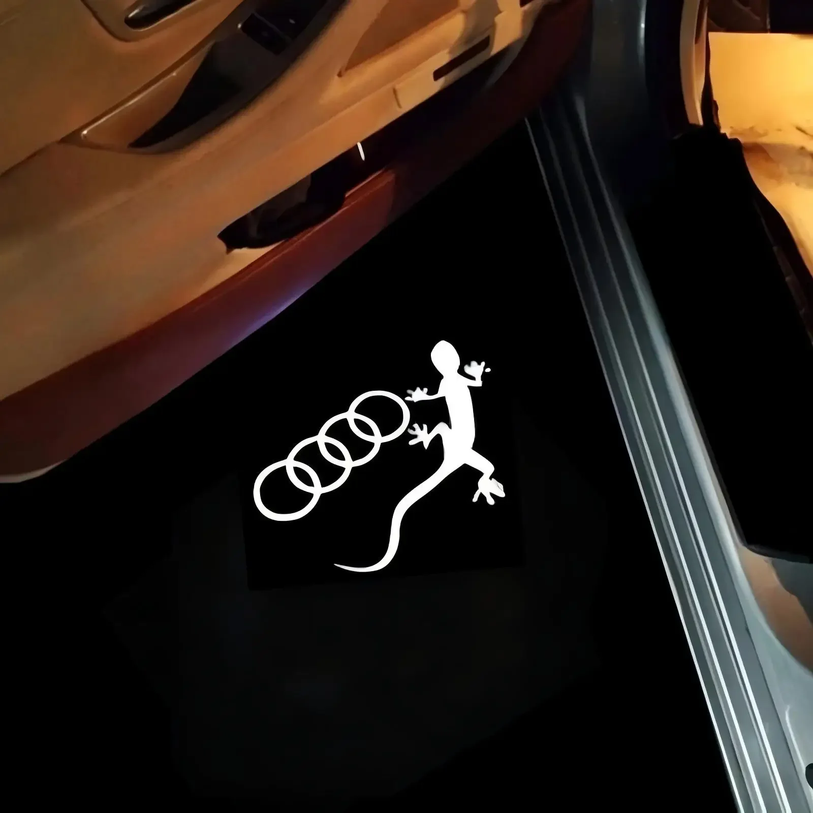 لأودي سلاين سبورت RS RS3 RS4 RS5 RS6 RS7 A4 B5 B6 B7 B8 RS S3 S4 S5 S6 S7 السيارات الباب Led شعار ترحيب ضوء مصباح الإسقاط. #4