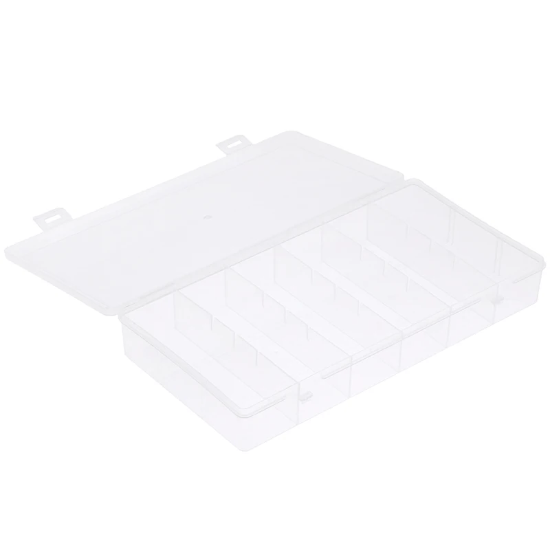 6 Grids Compartment Plastic Storage Box Practical Toolbox Transparent PP Boxes Bead Jewelry Case Display Organizer Container