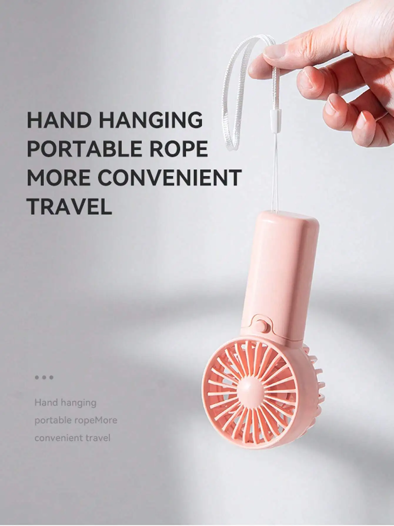 Portable Handheld Fan Hand Strap Battery Operated Compact Design Easy Carrying Cool Breeze Ideal Travel Companion Hvac tools