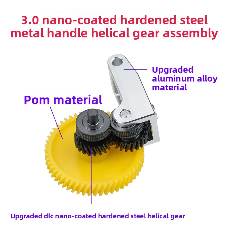 Ulepszenie drukarki 3D Bambu Lab P1S P1P X1 Carbon X1C - przekładnia ekstrudera ze stali hartowanej, komponent podający filament.