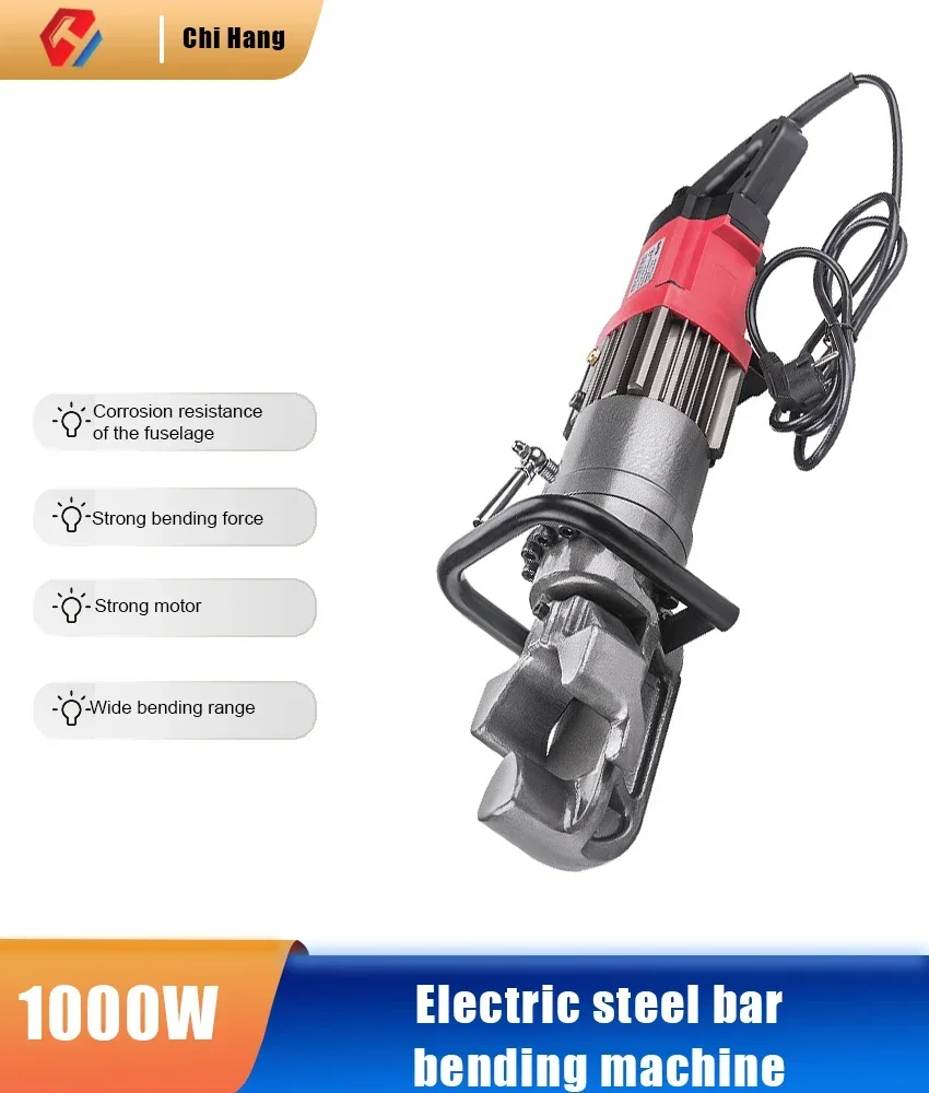 

Новый портативный электрический станок для гибки стальных стержней HRB-16, гидравлический станок для гибки и выпрямления, резьбовая сталь и медь B