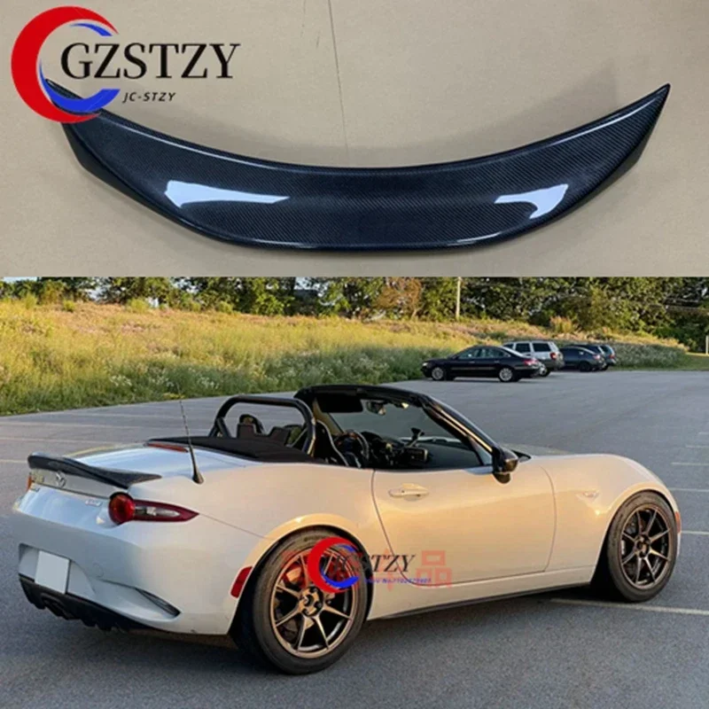 

Для Mazda MX5 Miata ND RF LMS Стиль FRP волоконно-стекловолокно Неокрашенный спойлер Утконос крыло багажника губы гоночные аксессуары тюнинг отделка