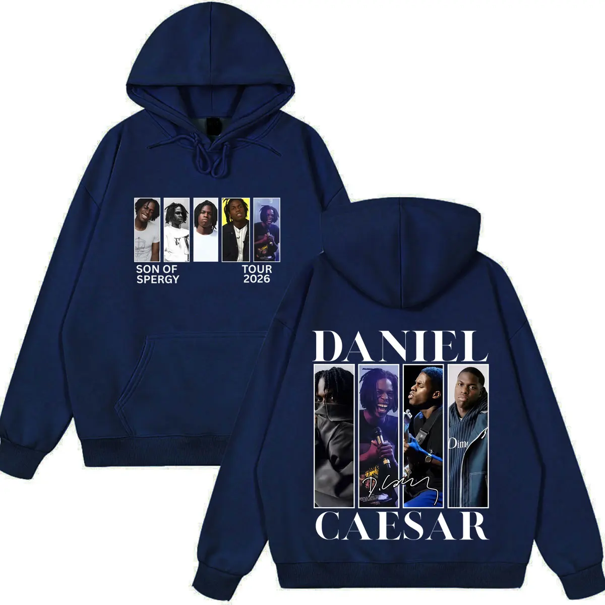 Daniel Caesar Son of Spergy Tour 2026 Print Hoodie Men Women