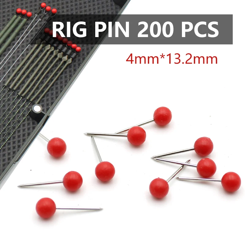 200pcs/box Carp Fishing Accessories Rig Pin Carp Ronnie Rig Stop Needles For Carp  Fishing Terminal Tackle