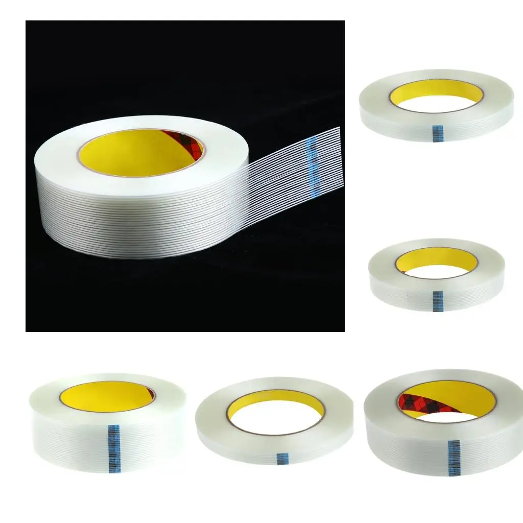 Filament Strapping Tape 55yds 5mm-50mm Width 0.4''-2'' Fiberglass Tape