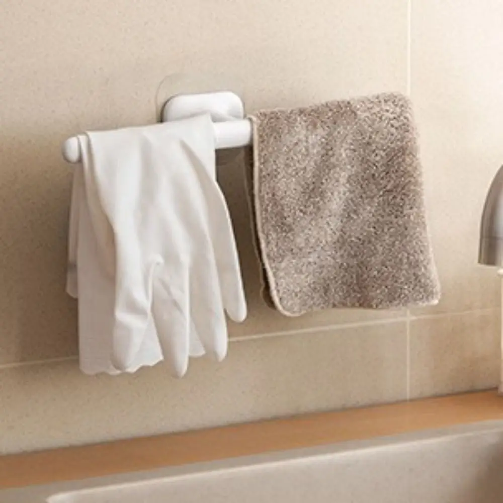 

Multifunctional Stretchable Towel Hooks Lightweight Paper Holder Towel Stand White Storage Rack Toilet