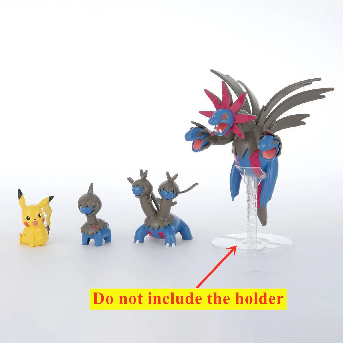 Original BANDAI Pokemon PLAMO COLLECTION Hydreigon Pocket Monsters Anime Figure Toys Assembly Action Figurine PVC Model Doll