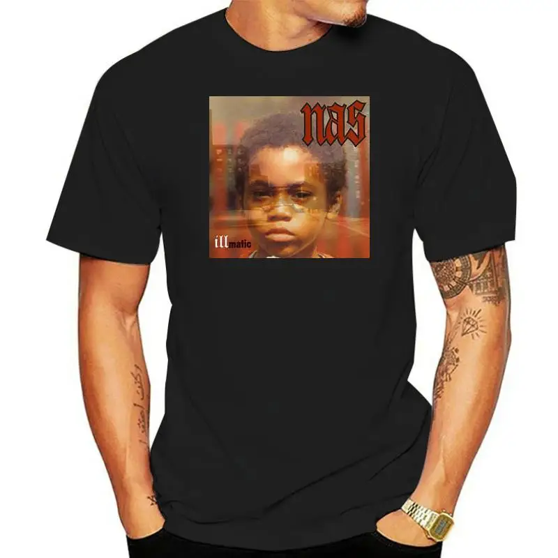 New Nas Illmatic Album Cover Men& Tee Shirt TShirt New Nas Illmatic Album Cover Men& Tee Shirt TShirt