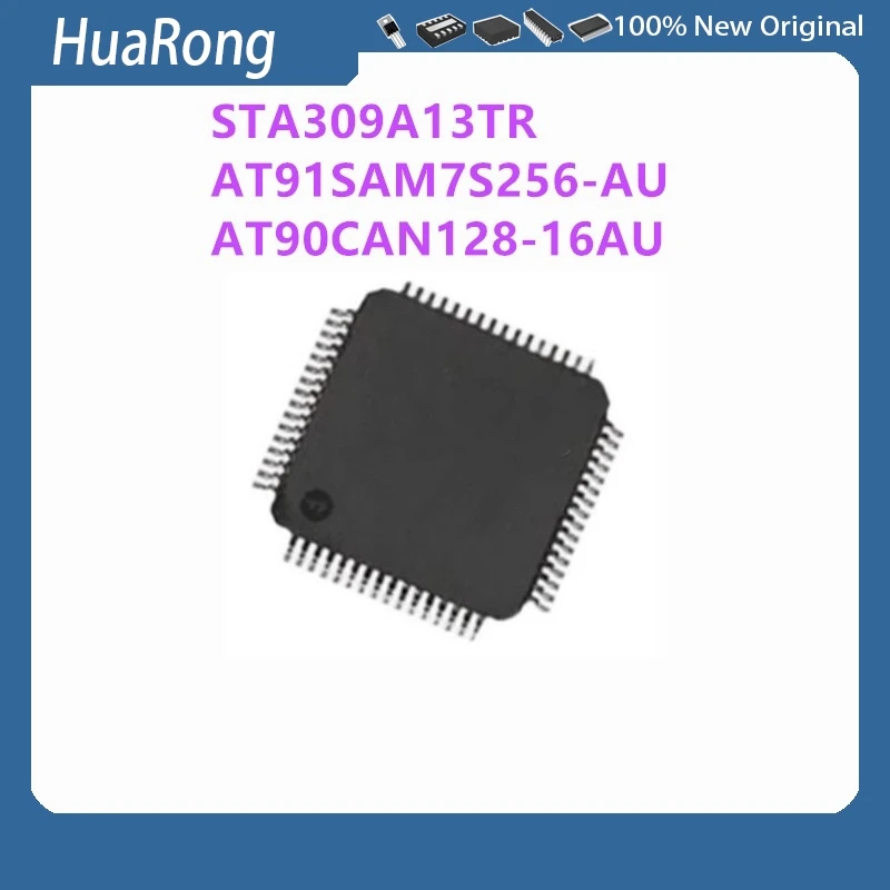 2Pcs/Lot STA309A13TR STA309A STA309 AT91SAM7S256-AU AT91SAM7S256 AT90CAN128-16AU AT90CAN128 QFP64