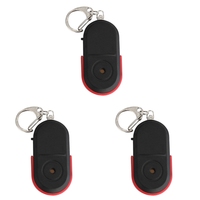 【Hot Cake】3X Anti-Lost Whistle Key Finder Wireless Alarm Smart Tag Key Locator Keychain Tracker Whistle Sound LED Light Tracker