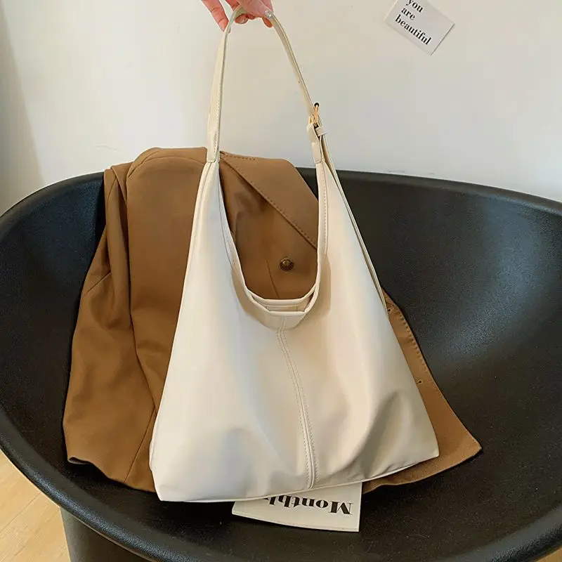 

Autumn Retro Single Shoulder bag PU Large Capacity Totes bags Original Luxury Handbag Female Hobos Pouch