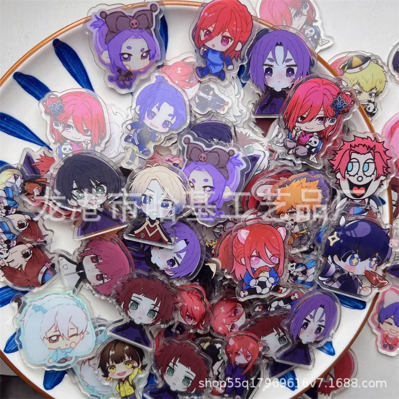 75/15Pcs Kawaii Anime Acrylic Patch DIY Bag Cute Jewelry Crafts Accessories For Keychain Brooch Phone Case