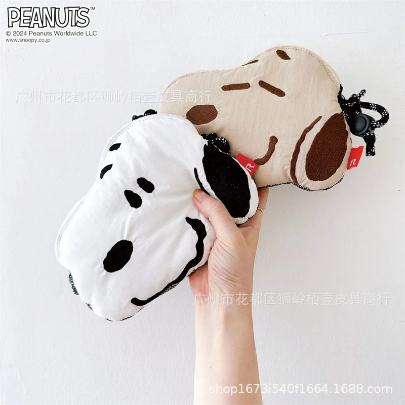 MINISO New Cartoon Cute Snoopy Handbag Puppy Head borsa per cellulare borsa a tracolla portatile alla moda