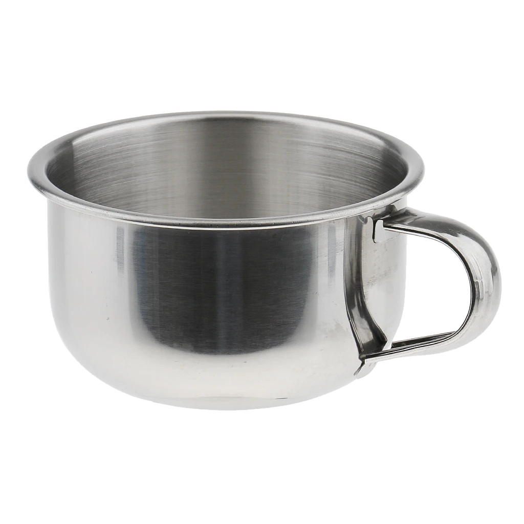 

8cm/ 3.2 Inch Stainless Steel Shaving Mug Bowl - Brush Soap Cup with