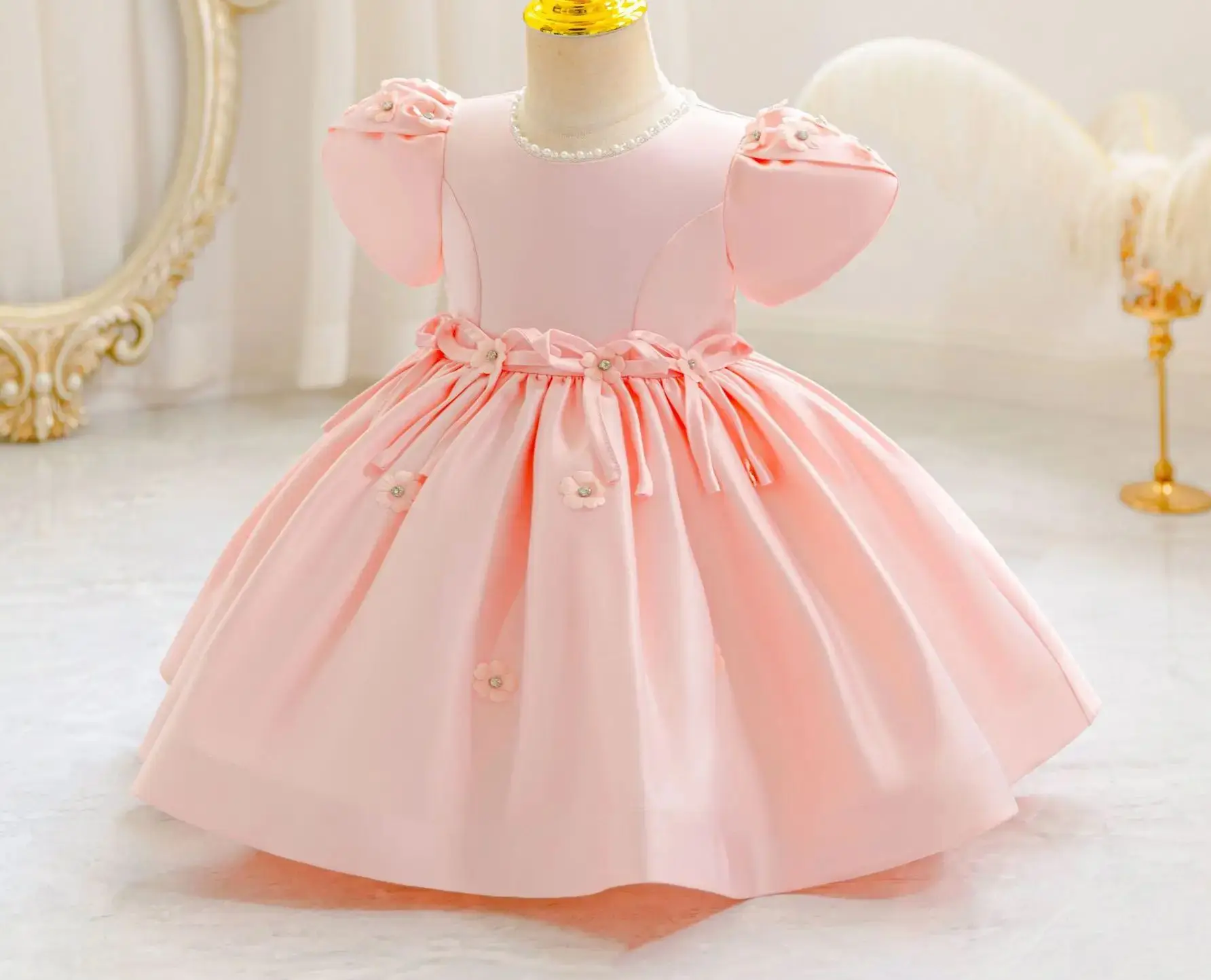 Baby Girl Princess Dress for Occasions Flower Girls' Party Dresses Ball Gown Kid Clothes 6M- 4 Years