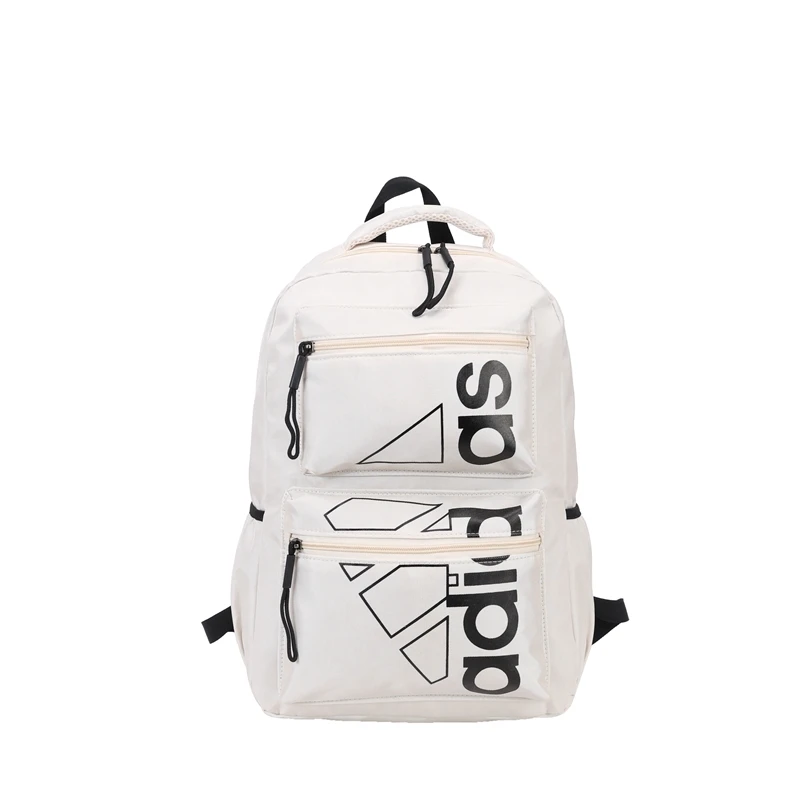 

Adidas Women and Men White Color Zipper Casual Sport Large Capacity School Bag - Backpacks - Dual Shoulder Bag WX-AD-98361