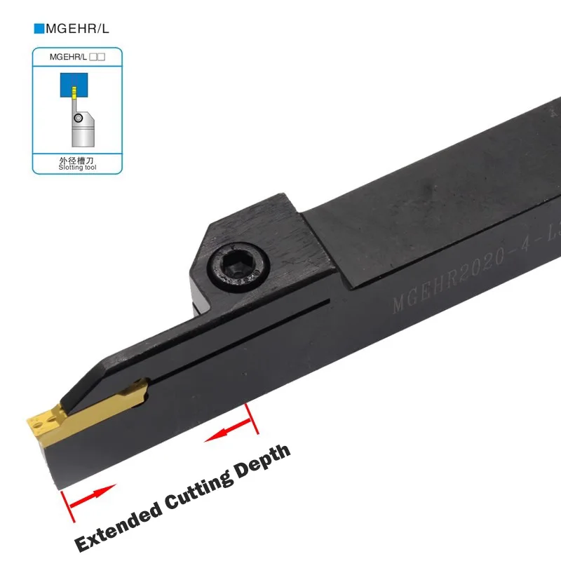 

CNC MGEHR MGEHL Cutting Depth And Lengthened Grooving knife Grooving Tool Bar Cutting Tool Bar MGGN Series Lathe Cutting Tool