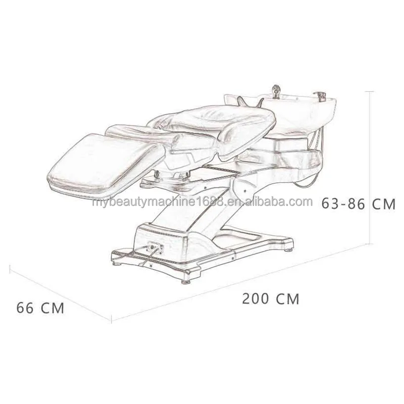 Shampoo Bed for Barber Shop Hair Salon Equipment Washing Salon Furniture Shampoo Chair Commercial Furniture