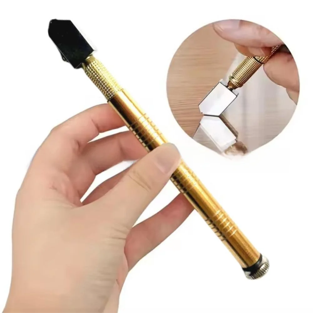 Convenient Metal Glass Cutter Anti-Skid Handle Cutting Minerals Cutting Tool Easy To Use Diamond Cutter Glass Craft