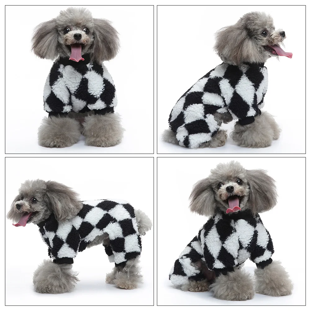 

Dog Costume Pet Pajamas Footed Flannel Puppy Sleepwear Comfortable Puppy Clothes Decorative Dog Apparel for Photos