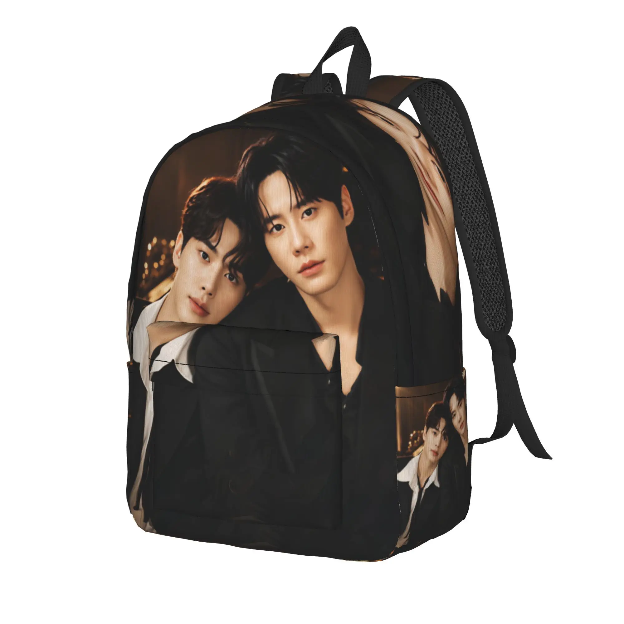 Kdrama Four Hands Two Sonatas Backpack Female  Large Backpacks Polyester Style School Bags Hiking Custom Rucksack