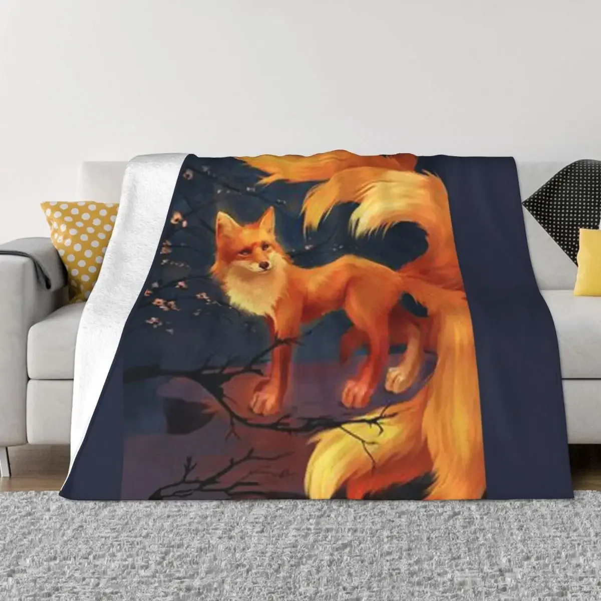 

Kitsune Throw Blanket Comforter Shaggy Extra Large Throw Luxury Blankets