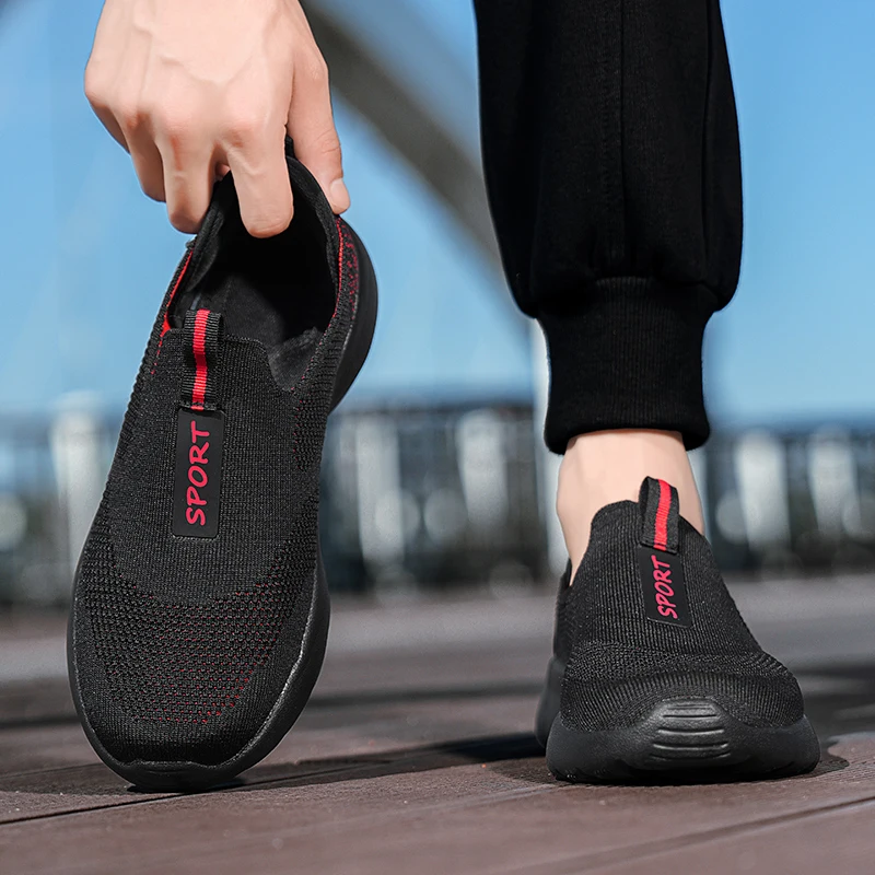 

New mesh sneakers breathable shoes for men casual sports shoes comfortable walking shoes simple shoes for men